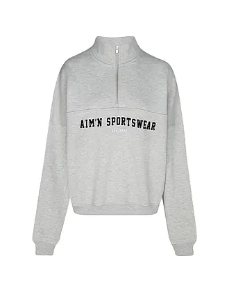AIM'N | Damen Sweater Varsity mit Zip | 